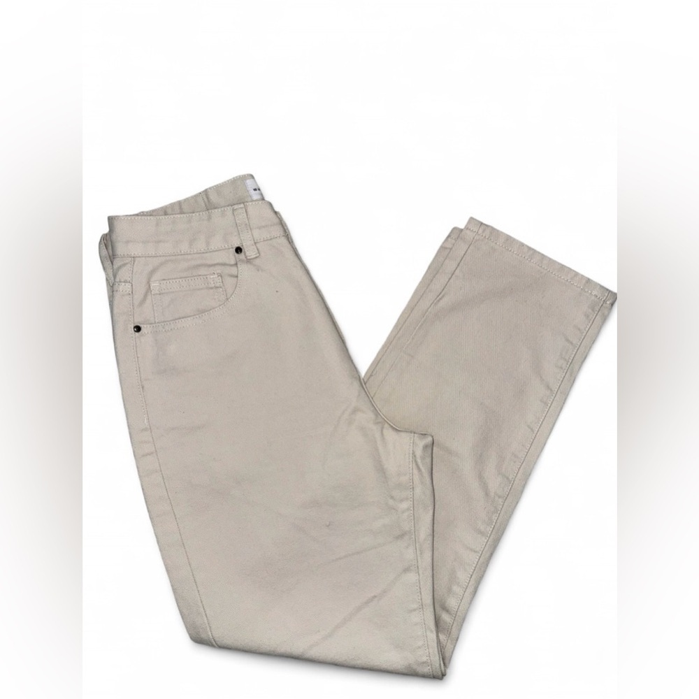Cotton On Mom Jeans Beige High Rise Straight Leg Size 6 Women - Picture 5 of 5